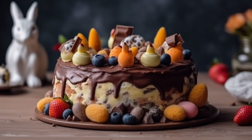 gateau-fruits-creme-paques