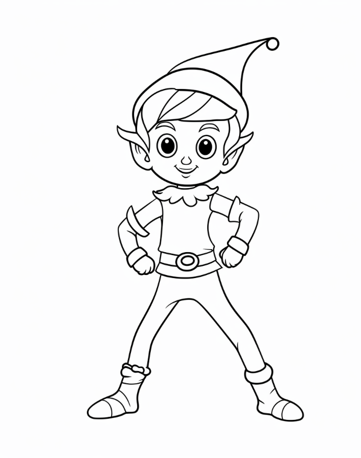 Coloriage The Elf on the Shelf