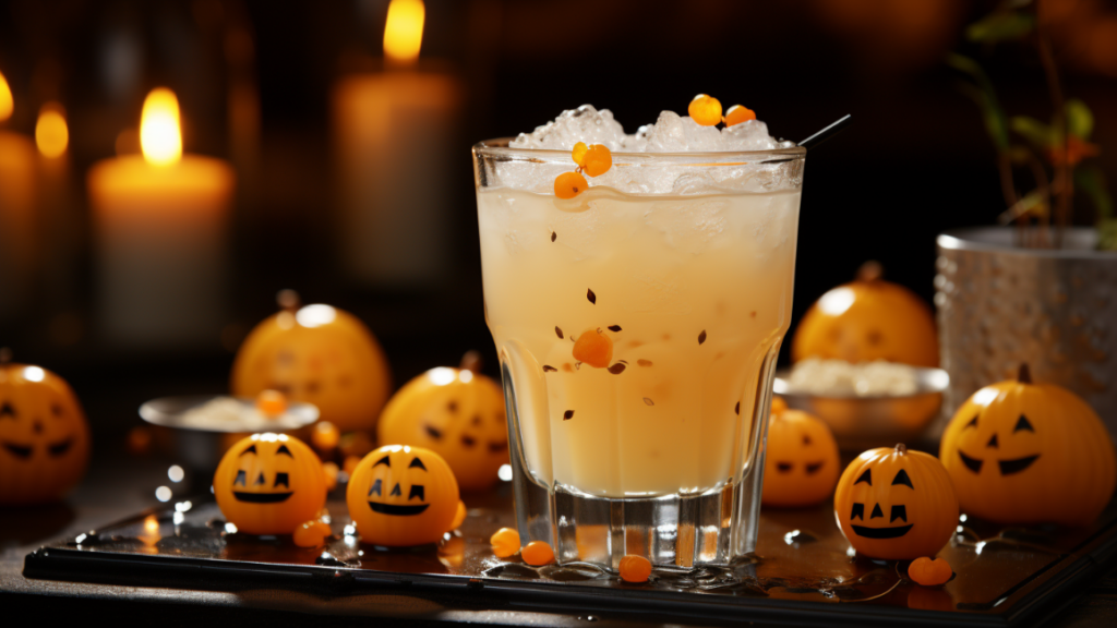 Boisson d'halloween à la noix de coco